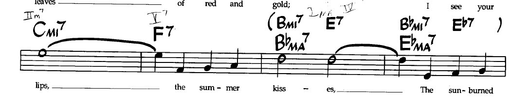 sheet music snippet
